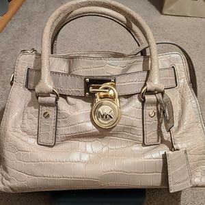 Michael Kors Hamilton Saffiano Bag in Dark Dune